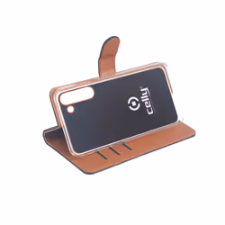 Celly Wally coque de protection pour téléphones portables 16 cm (6.3") Folio Noir, Marron