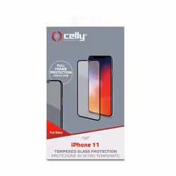 Celly FULLGLASS1001BK écran et protection arrière de téléphones portables Protection d'écran transparent Apple 1 pièce(s) - Vue supplémentaire 2