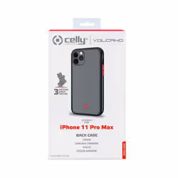 Celly VOLCANO coque de protection pour téléphones portables 16,5 cm (6.5") Housse Noir, Translucide