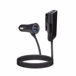 Celly CC4USBEXTBK, Auto, Allume-cigare, 4,8 A, 1,6 m, Noir