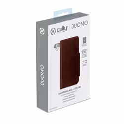 Celly Duomo coque de protection pour téléphones portables 14,7 cm (5.8") Étui avec portefeuille Marron - Vue supplémentaire 6