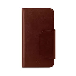 Celly Duomo coque de protection pour téléphones portables 16,5 cm (6.5") Étui avec portefeuille Marron