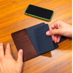 Celly Duomo coque de protection pour téléphones portables 16,5 cm (6.5") Étui avec portefeuille Marron