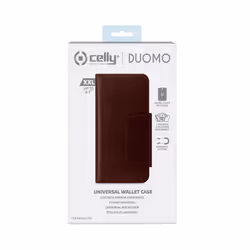 Celly Duomo coque de protection pour téléphones portables 16,5 cm (6.5") Étui avec portefeuille Marron - Vue supplémentaire 5