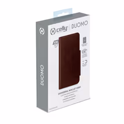 Celly Duomo coque de protection pour téléphones portables 16,5 cm (6.5") Étui avec portefeuille Marron - Vue supplémentaire 6