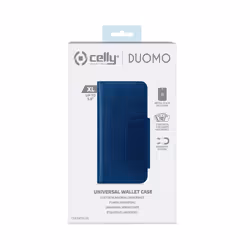 Celly Duomo coque de protection pour téléphones portables 14,7 cm (5.8") Étui avec portefeuille Bleu - Vue supplémentaire 4