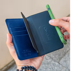 Celly Duomo coque de protection pour téléphones portables 16,5 cm (6.5") Étui avec portefeuille Bleu