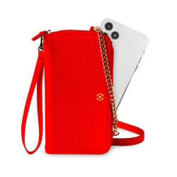 Celly Venere 6.5" Étui avec portefeuille Rouge