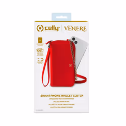 Celly Venere 6.5" Étui avec portefeuille Rouge - Vue supplémentaire 6