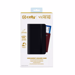 Celly Venere Passport Portefeuille Noir Simili-cuir - Vue supplémentaire 4