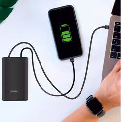Celly PBPD45W15000BK banque d'alimentation électrique 15000 mAh Noir