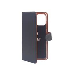 Celly Wally coque de protection pour téléphones portables 17 cm (6.7") Étui avec portefeuille Noir