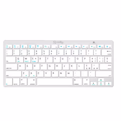 Celly SWKEYBOARDBT, Taille réelle (100 %), Clavier à membrane, QWERTY, Blanc