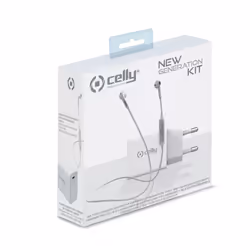 Celly NEWGENKITWH chargeur d'appareils mobiles Universel Blanc Secteur Intérieure
