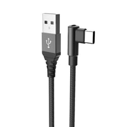 Celly USBTYPECLSHBK câble USB 1 m USB A USB C Noir