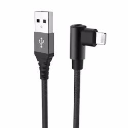 Celly USBLIGHTLSHBK, Noir, USB A, Lightning, 1 m, Mâle, Mâle
