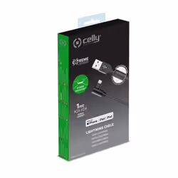 Celly USBLIGHTLSHBK câble de téléphone portable Noir 1 m USB A Lightning - Vue supplémentaire 4