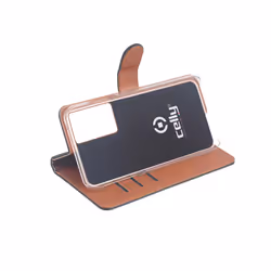 Celly Wally coque de protection pour téléphones portables 17,3 cm (6.8") Folio Noir, Marron