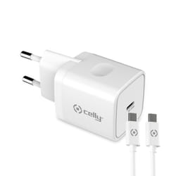 Celly TC1C20WTYPECWH chargeur d'appareils mobiles Universel Blanc Secteur Intérieure