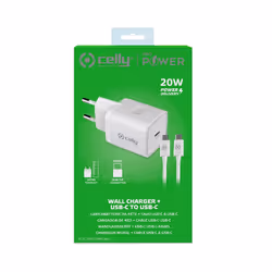 Celly TC1C20WTYPECWH chargeur d'appareils mobiles Universel Blanc Secteur Intérieure - Vue supplémentaire 4