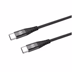 Celly USBCUSBCNYLBK câble USB 1 m USB C Noir