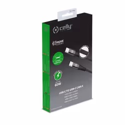 Celly USBCUSBCNYLBK câble USB 1 m USB C Noir - Vue supplémentaire 4