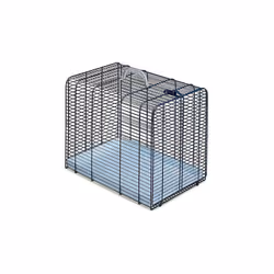 Caisse de transport métal Gato pour chat ou petit chien. Cage métal pour chien avec poignée de transport, ouverture facile, c ...