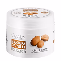 OMIA Laboratori Maschera Capelli Argan, 250 ml, Femmes, Cheveux secs, Cheveux terne, Réparation, Lissage, Adoucissant, Pot, 1 ...