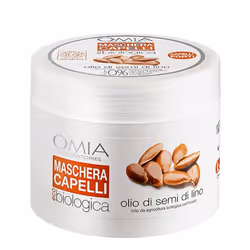OMIA Laboratori Maschera Capelli Semi di Lino, 250 ml, Femmes, Cheveux cassants, Cheveux abimés, Réparation, Renforcer, Volum ...