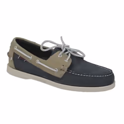 Chaussure bateau Sebago Dockside en daim bleu marine et gris - Homme - Taille 41 1/2