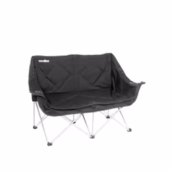 Brunner Action Sofa, 100 kg, Chaise de camping, 6 pieds, Pliable, 5,3 kg, Noir
