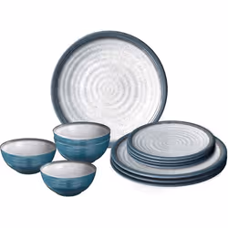 Service complet - service de table Brunner - 0830148N.C5T - Midday Lot de 12 Assiettes Tuscany