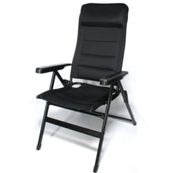 Brunner Aravel 3 D Medium Chaise de camping 4 pieds Noir