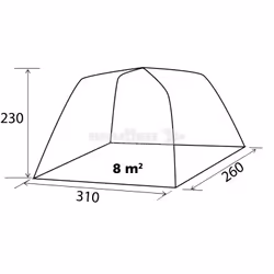 Brunner Trouper 2.0 Bleu, Gris Tente igloo - Vue supplémentaire 5