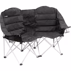 Brunner 0404047N.C03, 120 kg, Chaise de camping, 7 pieds, 8,3 kg, Polyester, Noir