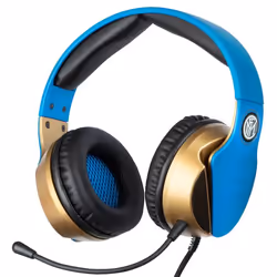 Qubick Inter, Avec fil, Jouer, Casque, Bleu