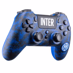 Qubick ACP40157 accessoire de jeux vidéo Noir, Bleu, Blanc Bluetooth/USB Manette de jeu Analogique/Numérique PC, PlayStation 4, PlayStation 5