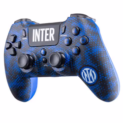 Qubick ACP40157 accessoire de jeux vidéo Noir, Bleu, Blanc Bluetooth/USB Manette de jeu Analogique/Numérique PC, PlayStation 4, PlayStation 5