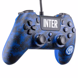 Qubick ACP40165 accessoire de jeux vidéo Noir, Bleu USB Manette de jeu Analogique/Numérique PC, PlayStation 4, PlayStation 5