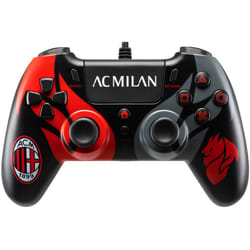 Qubick ACP40166 accessoire de jeux vidéo Noir, Rouge USB Manette de jeu Analogique/Numérique PC, PlayStation 4, PlayStation 5
