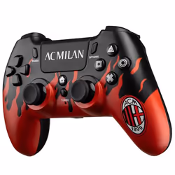 Qubick ACP40179 accessoire de jeux vidéo Noir, Rouge Bluetooth/USB Manette de jeu Analogique/Numérique PC, PlayStation 4, PlayStation 5