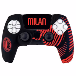 Qubick COP50002, PlayStation 5, Revêtement de la manette, Noir, Rouge, Silicone, 1 pièce(s), Boîte avec crochet