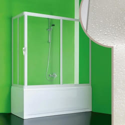 Cabine douche Pare-Baignoire 70x160 CM en acrylique mod. Nettuno avec ouverture centrale