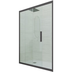 Porte parois de douche coulissante 140 cm Anthracite niche Deco