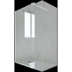 Douche italienne Walk in 90 cm paroi douche niche Blanc Venus