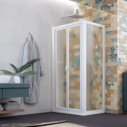 La Cabine parois de douche saloon Delta Duo est faite avec profilés en Pvc stabilisés au calcium et zinc (Ca-Zn), sans aucune ...