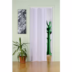 Forté Monica, Porte pliante, Blanc, Monochromatique, Tige de guidage, Réversible, Blanc