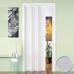Porte pliante - FORTE - Luciana - PVC - Gris - 88x214cm