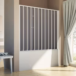 Pare baignoire de douche 170 CM H150 PVC mod. Delfi avec ouverture latérale