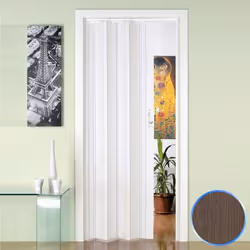 Porte pliante - FORTE - Luciana - PVC - Chêne Tourterelle - 88x214cm